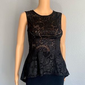 Black Peplum Top
